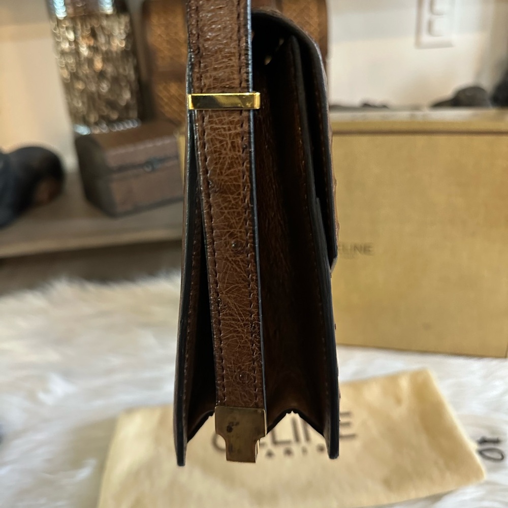 Vintage Rare Celine Ostrich Bag - Picture 15 of 17